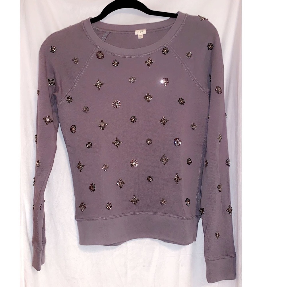 J.Crew jeweled sweatshirt